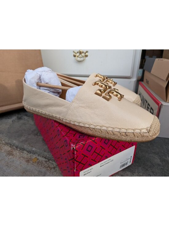 Tory Burch Shoes - Tory Burch Eleanor Leather Medallion Espadrilles size 9.5